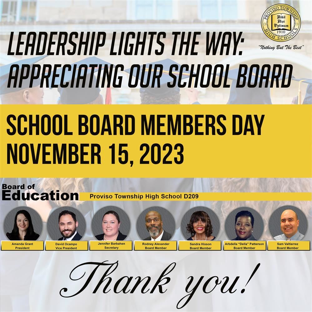   Happy Illinois School Board Members Day!